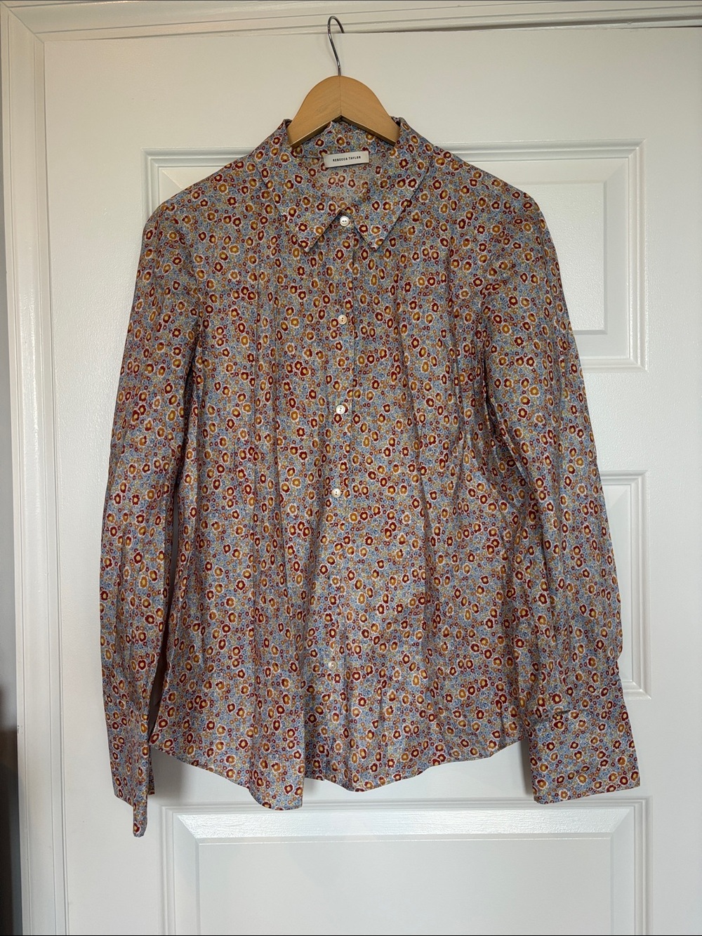 Rebecca Taylor Multi-Color Floral Button-Down Shirt